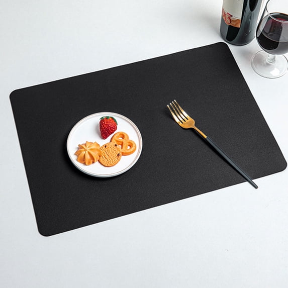 Nkmbld Dining Table Placemats Waterproof Leather Placemats Oilproof Coffee Mats Western Food Pad, Heat Resistant Washable Table Mats