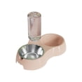 thumbnail image 1 of Nkmbld Dog Bowls with Automatic Waterer Bottle, 2 in1 Pet Water and Food Bowl Set with Non Slip Quiet Bottom for Small or Medium Size Dogs Cats, 1 of 7