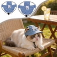 thumbnail image 1 of Nkmbld Dog Hat for Small Dogs Breathable Mesh Sun Visor Cap with Ear Holes and Adjustable Chin Strap Summer Outdoor Sun Protection Beach Hat, 1 of 9
