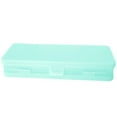 thumbnail image 1 of Nkmbld Double Layer Pencil Box Large Capacity Clear Pencil Case with Snap-Tight Lid, Plastic Hard Pencil Case for Office Supplies, Green, 1 of 8