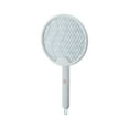 thumbnail image 1 of Nkmbld Electric Handheld Bug Zapper, Indoor/Outdoor Electric Fly Swatter Racket for Flies Insect Killer Trap Home Office Camping Patio, White, 1 of 8