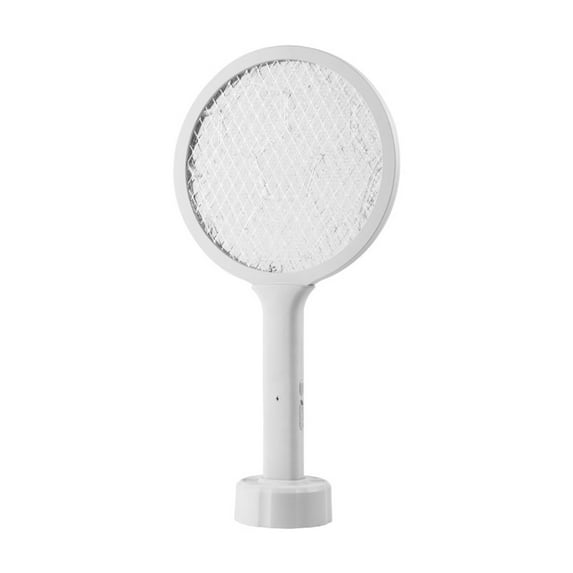 Nkmbld Electric Handheld Bug Zapper, Indoor/Outdoor Electric Fly Swatter Racket for Flies Insect Killer Trap Home Office Camping Patio, White