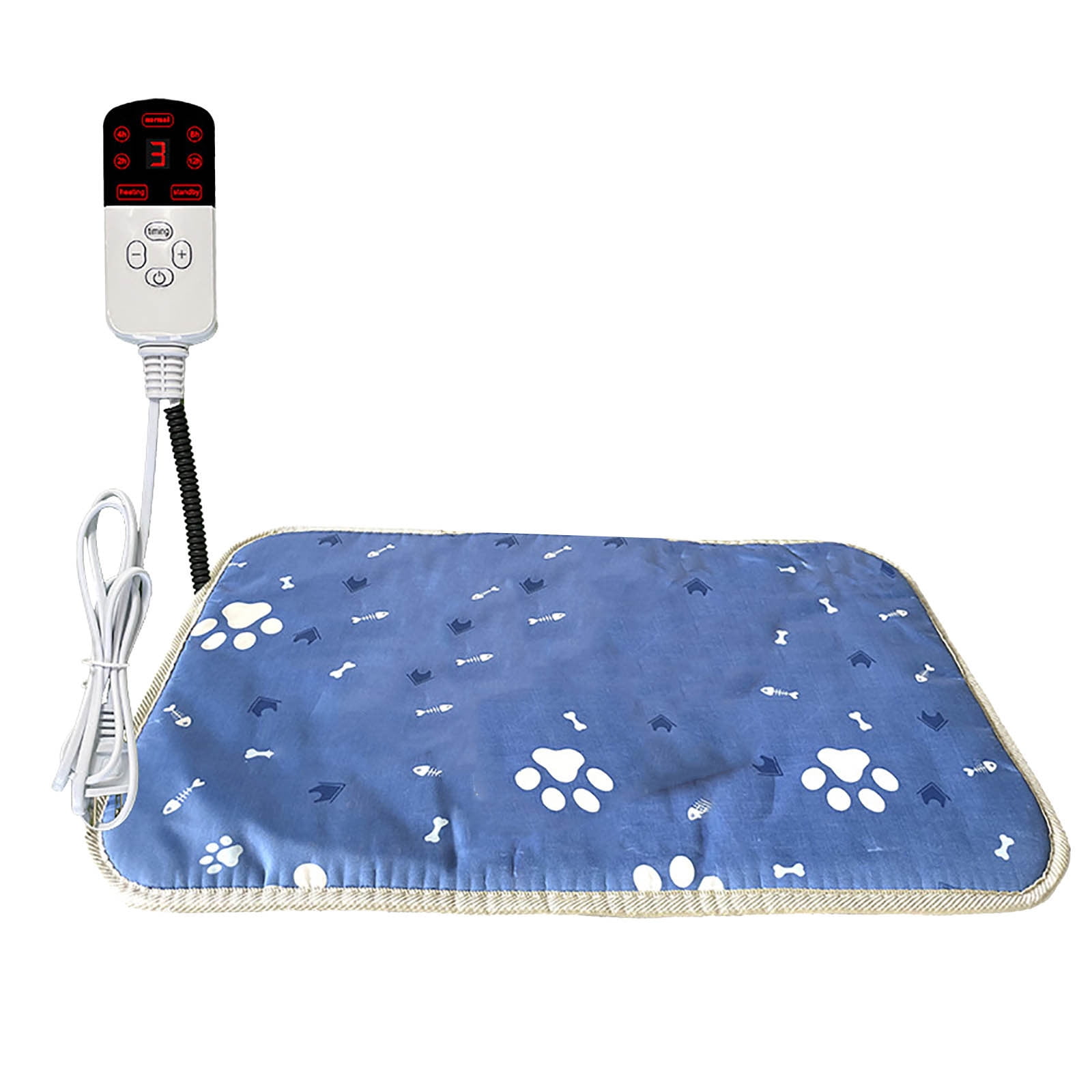 Nkmbld Electric Heated Pet Pad, Winter Self Warming Pet Mat Cats Dogs Bed Self Heating Pet Mat Extra Warm Thermal Pet Pad for Indoor Outdoor Non Slip Bottom Washable Pet Mat