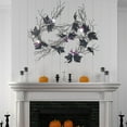 thumbnail image 1 of Nkmbld Fall Garland Halloween Purple Flower Eyeball Simulation Rattan for Home Porch Fireplace, 1 of 6