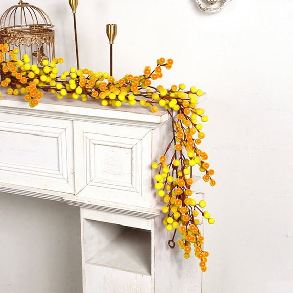 Nkmbld Fall Garlands for Decoration, Faux Hanging Vines for Table Centerpiece, Fireplace, Mantel Porch Indoor Outdoor Halloween Thanksgiving Decor