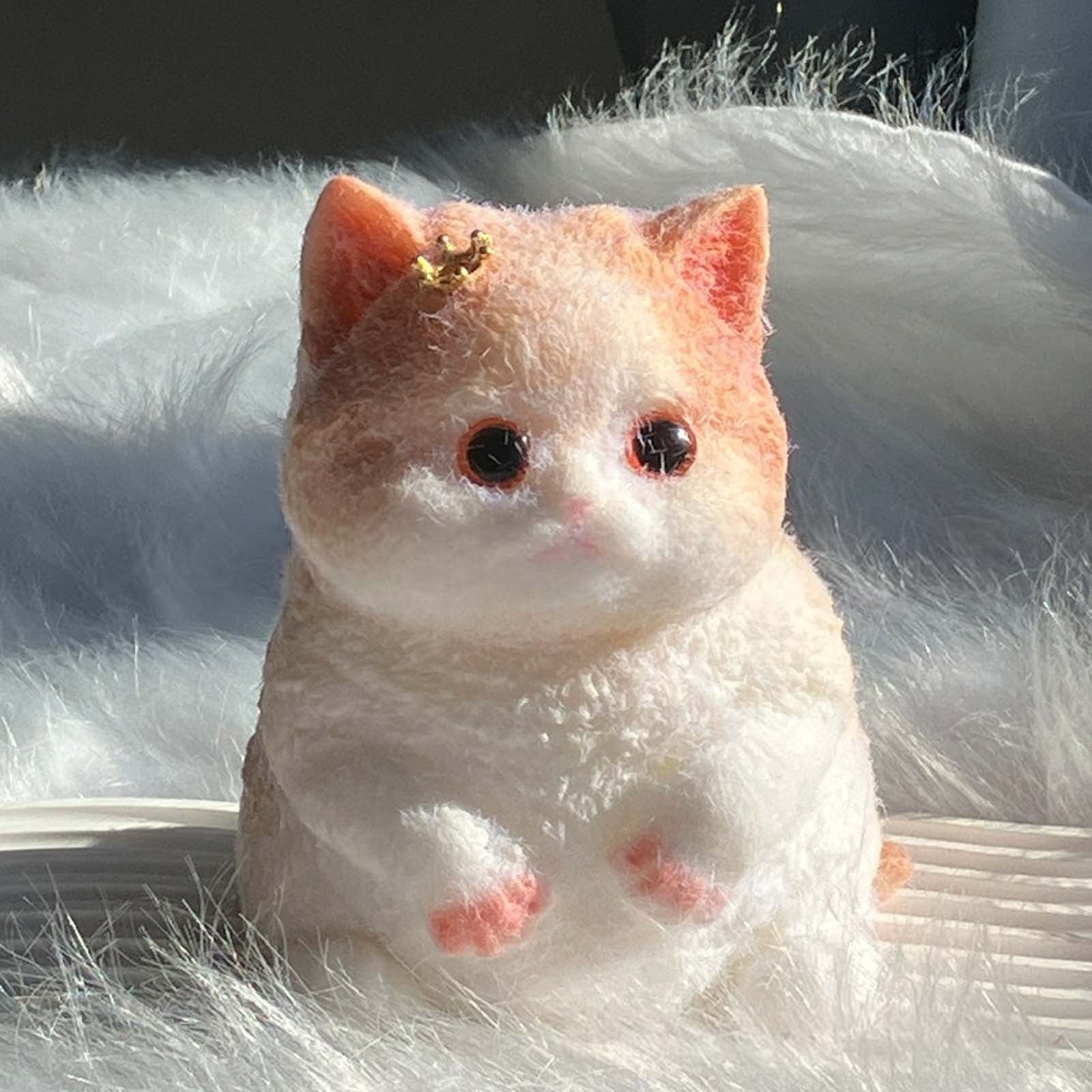 Nkmbld Fidget Toys Super Soft Cat Stress Relief Toys, Cute Animal Fidget Toys for Anxiety, Stress Relieve, Increase Entertainment