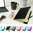 thumbnail image 1 of Nkmbld File Folder Letter Size, Accordion File Folder with Button, Portable Accordion File Organizer Expanding File Folders for Office Business, Black, 1 of 8