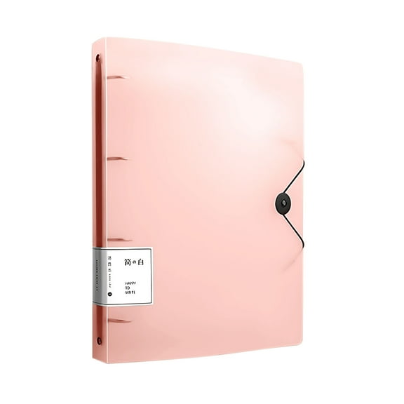 Nkmbld File Folder Letter Size for Office, Four Hole A4 Storage Folder, Expanding File Folder for Letter A4 Files Business Teacher Office, Pink
