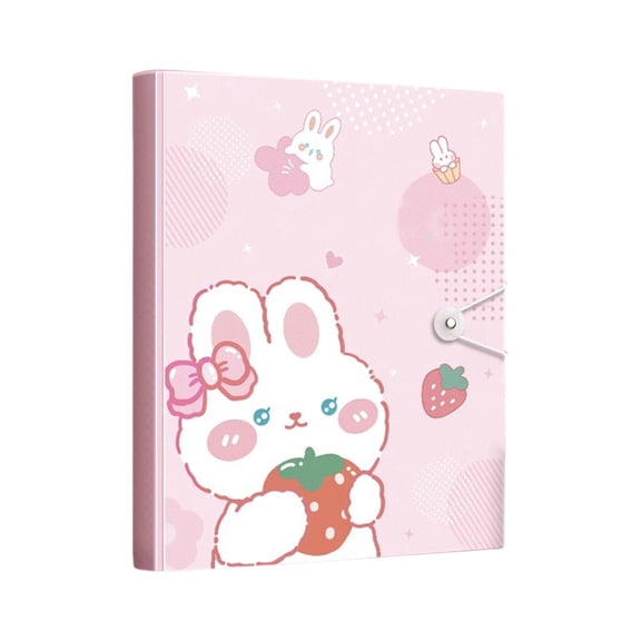 Nkmbld File Folders A4 Folder Document Book Test Paper Storage Bag Transparent Insert Folder, Fit Letter Size Paper, Pink
