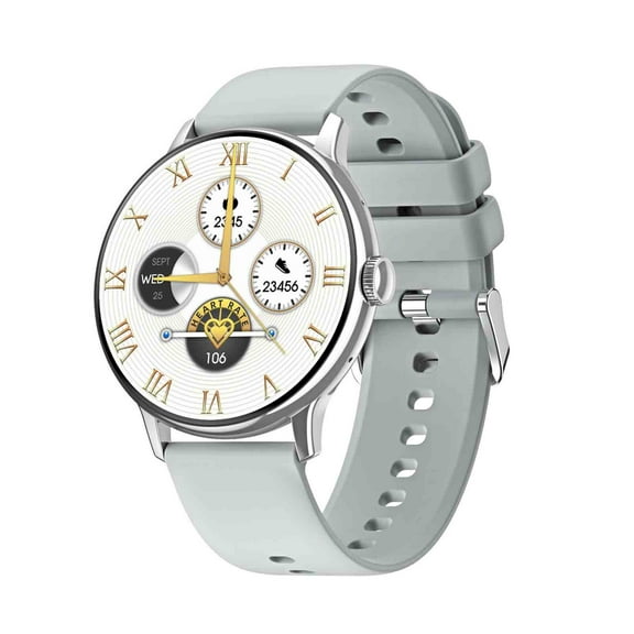 Nkmbld Fitness Watches for Women New CY500 Watch 1.43-inch AMOLED Screen Alipay NFC Bluetooth Call Wireless, Silver