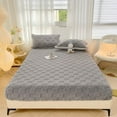 thumbnail image 1 of Nkmbld Fitted Sheet Protective Cover for Bed Mattress Pocket Breathable Non Slip for Skin Care, Full, Gray, 1 of 6