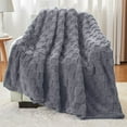 thumbnail image 1 of Nkmbld Fleece Throw Blanket for Bed, Soft Plush Thickened Bubble Blankets for Living Room Bed Sofa Couch Chair, Machines Washable, All-Season Use, 1 of 8