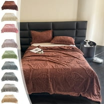 Nkmbld Fleece Throw Blanket for Couch, Solid Taffeta Comfortable Fleece Blanket Sofa Leisure Throw Blanket for Couch, Bedroom and Living Room, Brown