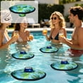 thumbnail image 1 of Nkmbld Floating Drink Holder Floating Coaster Pool Drink Holder Beverage Float Cup Holder with Rope for Pool Party Hot Tub Outdoor Water Fun, 1 of 8