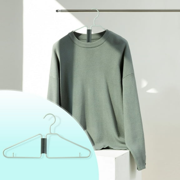 Nkmbld Foldable Skirt Hanger Plastic Folding Storage Hanger Home Storage Rack for Shirts, Jackets, Dress, Pant 3PC