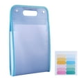 thumbnail image 1 of Nkmbld Folders for Documents Large Capacity Accordion File Organizer with Labels, Portable Document Receipt Organizer Waterproof Expanding Files Folder, Blue, 1 of 8