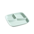 thumbnail image 1 of Nkmbld Food Grade Unbreakable Portion Control Dinner Diet Plates, Large Capacity Lightweight Divided Dish Set Stackable Divider Plates Microwave Safe, Green, 1 of 7