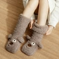 thumbnail image 1 of Nkmbld Fuzz Socks for Men Women, Thickened Fleece Lined Cold-Proof Fuzzy Socks Slipper Fluffy Cozy Comfy Cabin Plush Warm Winter Sleep Home Soft Socks, Gray, 1 of 7