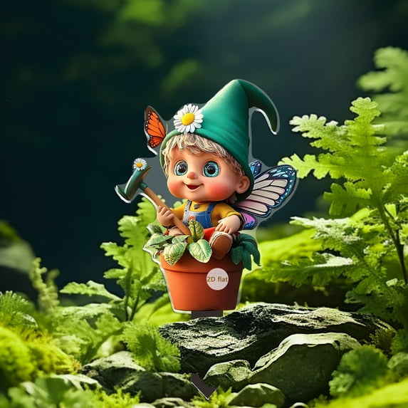 Nkmbld Garden Sculptures & Statues The Female Celestial 2D Flat Garden Pile Waterproof and Wear-resisting Outdoor Courtyard Decoration