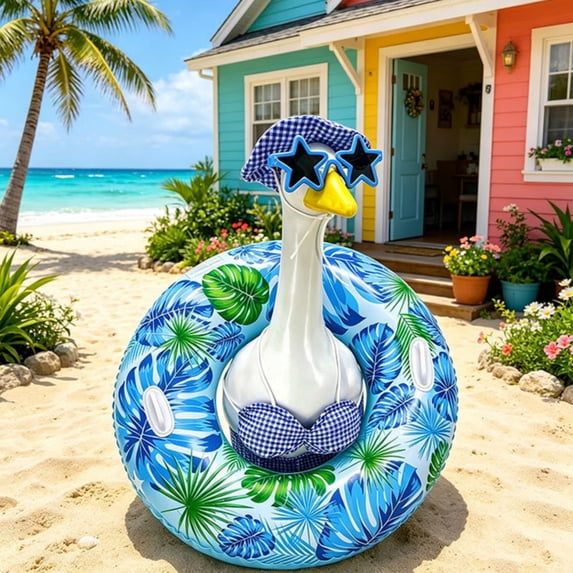 Nkmbld Goose Decor for Outdoor, Bikini Porch Goose Clothes for 23 inch Cement Plastic Lawn Garden Yard Porch Goose Statues Decor, Machine Washable