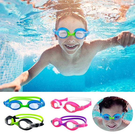 Nkmbld HD No-leak Swimming Goggles, Crystal Clear Vision with Soft Silicone Seal for Adults, Teens, Boys and Girls, Green