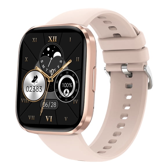 Nkmbld HD Rugged Smart Sports Watch Bluetooth Call and Information Synchronization, Sleep Monitoring Step Counting Calorie Consumption Large Screen Watch, Gold