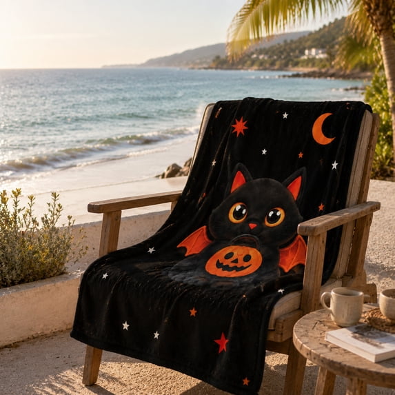 Nkmbld Halloween Blanket for Couch, 40"x60" Fuzzy Fluffy Soft Decorative Blanket for Chair Sofa Bed Camping, Fall Harvest Gifts for Women