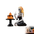 thumbnail image 1 of Nkmbld Halloween Skeleton Figurine, Skeleton Resin Statue for Halloween Tabletop, Mantel, Tiered Tray, Office Desk Decor Display Ornament, 1 of 9