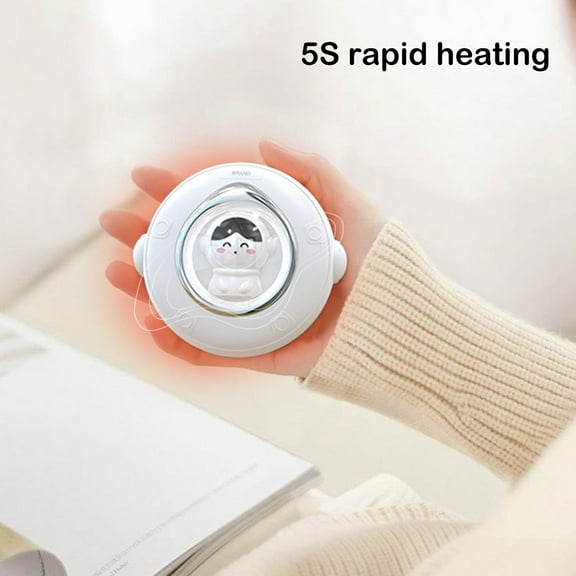 Nkmbld Hand Warmers Rechargeable, 2-in-1 Quick Charge Hand Warmer for Outdoor Indoor, Warmer Gift for Christmas, Golf, Camping, Hunting, White