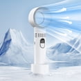 thumbnail image 1 of Nkmbld Handheld Fan, Small and Powerful, Multifuntional Digital Display Handheld Fan Quiet Powerful Fan for Office, Outdoor, Travel, Commute, Makeup, 1 of 7