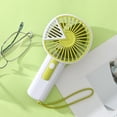 thumbnail image 1 of Nkmbld Handheld Fan Summer Cool Splicing Color USB Charging Small Fan Outdoor Portable Mini Fan, 1 of 3