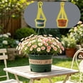 thumbnail image 1 of Nkmbld Hanging Baskets for Plants Outdoor, Plastic Hanging Planters with Hook, Self-Watering Empty Flower Pot for Window Porch Patio Garden Yard Decor, 1 of 8