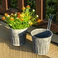 thumbnail image 1 of Nkmbld Hanging Planter Pots for Railing Fence, Wall Hanging Planters with Drainage Holes, Plastic Plant Pot Container for Window Porch Patio Garden Yard Decor, 1 of 8