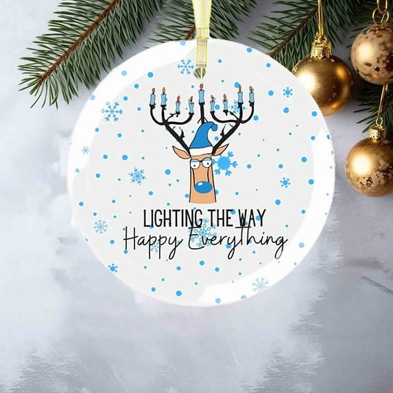 Nkmbld Hanukkah Decorations Blue Christmas Decor Hanukkah Gifts Chanukah Decorations for Home Happy Hanukkahs Door Sign Decor Jewish