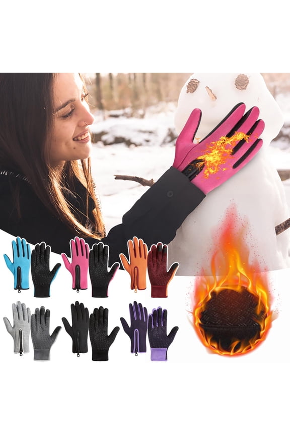 Heated Gloves Winter Warm Heated Thermal Gloves for Hiking Skiing Outdoor Sports, Winter Waterproof Ski Snow Warm Touch Screen Gloves for Women Men