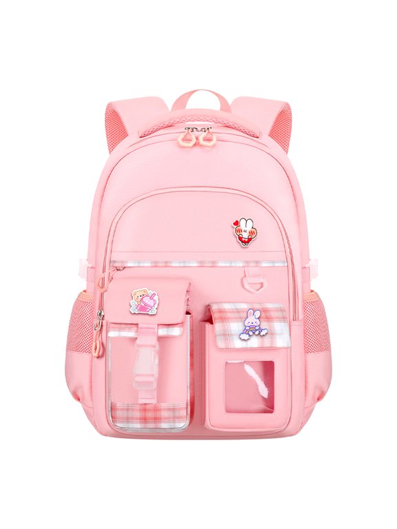 Hiking Backpack Large Capacity Backpack Spacious and Durable Daypack for Work and Travel, Pink