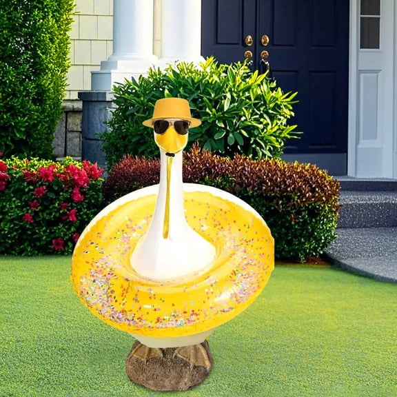 Nkmbld Holiday Goose Clothes Set for Halloween Fall Christmas Patio Lawn Yard Decor Big White Gooses Festival Set Decoration Sculpture Decoration