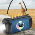 thumbnail image 1 of Nkmbld Home Audio Subwoofers Bluetooth Speaker Mighty Sound 1200mAh Power Bank Portable Speaker with Built-in Handle for Outdoor, Father's Day Gifts, Blue, 1 of 7