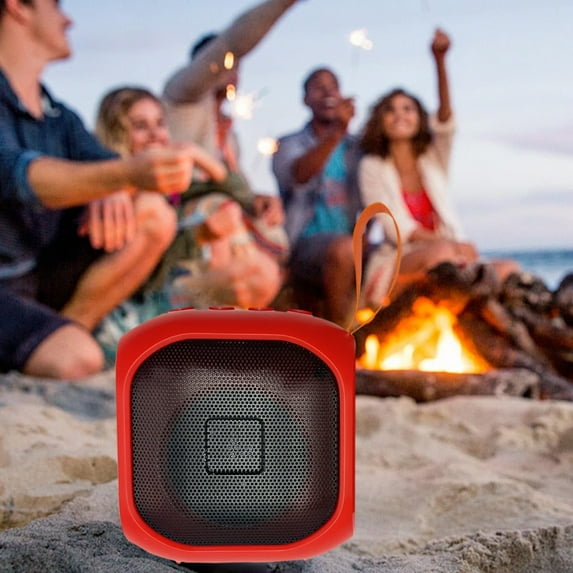 Nkmbld Home Audio Subwoofers Compact and Multifunctional Bluetooth Speaker Portable Wireless Audio Accessory for Street Vending and Night Markets, Father's Day Gifts, Red