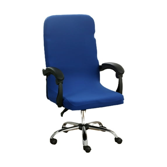 Nkmbld Home Office Chair Covers, Solid Color High Elastic Chair Cover Soft and Comfortable Chair Seat Cover Slipcover for Universal Rotating Chair