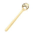 thumbnail image 1 of Nkmbld Ice Cream Scooper Cute 304 Stainless Steel Coffee Spoon Stirring Tea Spoon Mug Spoon Claw Dog Claw Cup Hollowed Out, Using for Home, Kitchen or Restaurant, Gold, 1 of 6