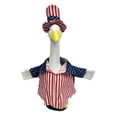 thumbnail image 1 of Nkmbld Independence Day Porch Goose Outfits 4th of July Goose Clothes Fits 23" Cement Plastic Goose Statue for Outdoor Lawn Garden Yard Patio Decoration, 1 of 8