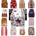 thumbnail image 1 of Nkmbld Independence Day Table Runner, 13x72 Inch Vintage Stripes Star Table Runners Decorations Linen Table Cloth for Home Kitchen Patriotic Decoration, 1 of 9