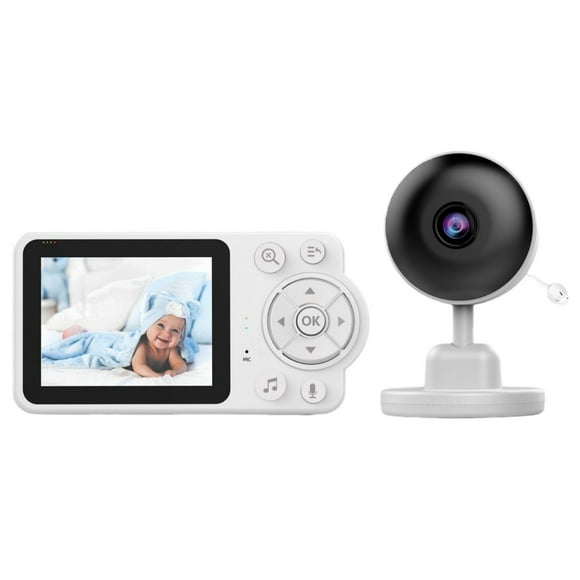 Nkmbld Indoor HD WIFI Mobile Phone Interconnection 720P 350 Degree Rotating Smart Security Camera for Home/Elder/Dog/Pet Camera, Motion Detection, White