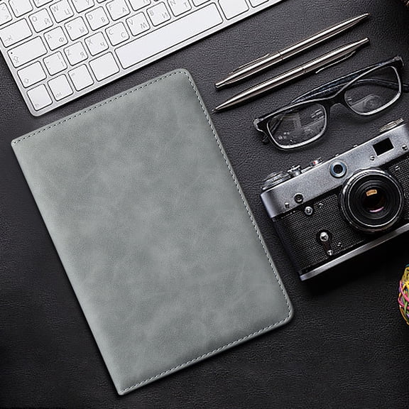 Nkmbld Journal Notebooks Laptop Business Office Magnetic Notepad, 100 GSM College Ruled Notebooks for Work, Travel, Note Taking, Gray