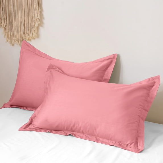 Nkmbld King Pillow Cases Set of 2, Super Soft Cooling Pillow Case Covers with Envelope Closure, Comfortable and Breathable Pillow Protectors, Pink