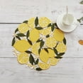 thumbnail image 1 of Nkmbld Kitchen Placemats Lemon Embroidered Place Mats Decoration Heat Resistant Table Mats Wrinkle Free Place Mats for Dining Table, Easy to Clean, 1 of 6