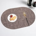 thumbnail image 1 of Nkmbld Kitchen Placemats Oval Cloth Grain Leather Placemats Heat Resistant Washable Table Mats for Kitchen Dining Party Natural Table Decor, 1 of 8