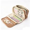 thumbnail image 1 of Nkmbld Large Capacity Pencil Case, Soft Pencil Pouch with Zipper, Multiple Pockets, Large Pencil Bag with 4 Compartments, Cute Pencil Case Pouch Organizer, 1 of 9