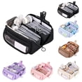 thumbnail image 1 of Nkmbld Large Pencil Case, Big Capacity Pencil Pouch Pen Bag with Zipper, Multiple Pockets, Portable Canvas Stationery Organizer for Office, 1 of 7